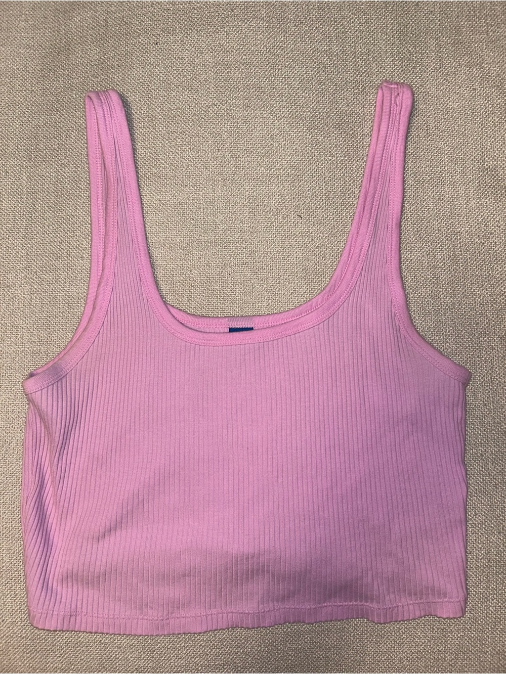 Old Navy Pink Ribbed Crop Tank - Women